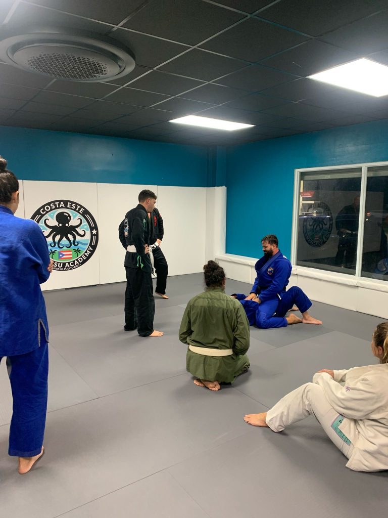 Teaching Jiu-Jitsu fundamentals in Puerto Rico